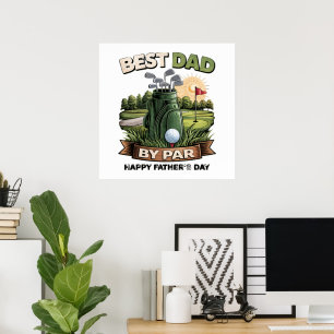 Affiche Meilleur Papa Par Golf Papa Drôle