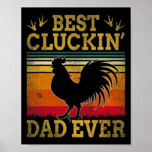 Affiche Meilleur Papa qui ait jamais caqueté Fête des Père