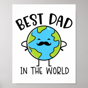 Affiche Meilleur Père Dans Le Monde La Surprise De La Terr