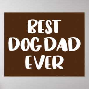 Affiche Meilleur père de chien jamais