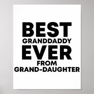 Affiche Meilleur petit-papa jamais vu de petite-fille