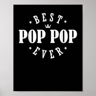 Affiche Meilleur Pop Pop Ever Design - Pop Pop Pop