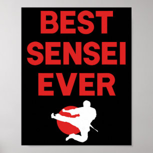 Affiche Meilleur Sensei Jamais Karate Judo Tae Kwon Do App