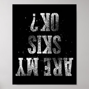 Affiche Meilleur Ski Enfants Ski Cadeau Joli Skier Hommes