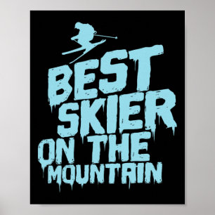 Affiche Meilleur skieur de la montagne en ski