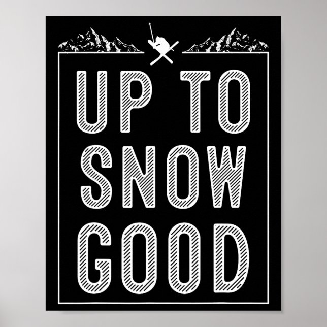 Affiche Meilleur Snowboard Ski Ride Cadeau Skieurs Mignonn (Devant)