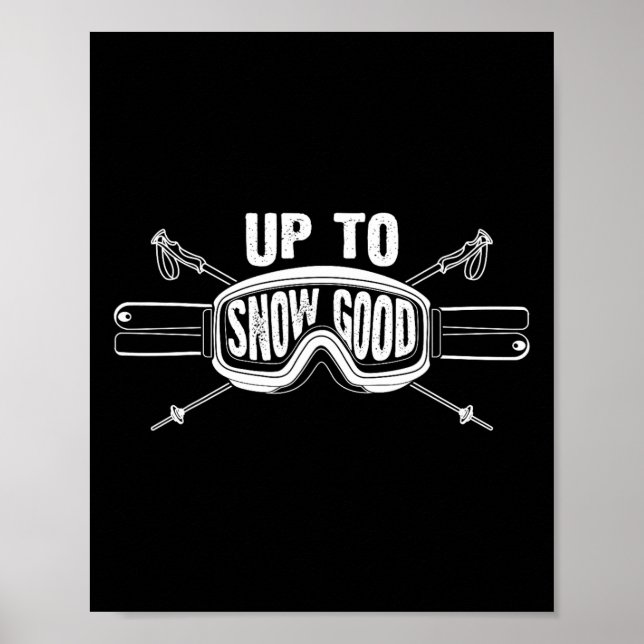 Affiche Meilleur Snowboard Ski Ride Cadeau Skieurs Mignonn (Devant)
