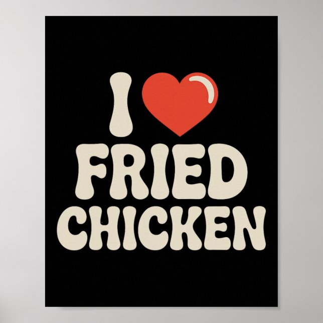 Affiche Meilleure Art de Poulet Frit Pour Hommes Femmes En (Devant)