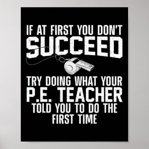 Affiche Meilleure conception d'art pour professeur d'EPS p