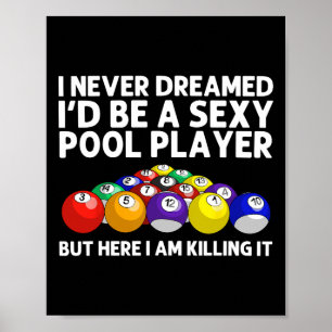 Affiche Meilleure Conception De Pool Pour Hommes Femmes Bi