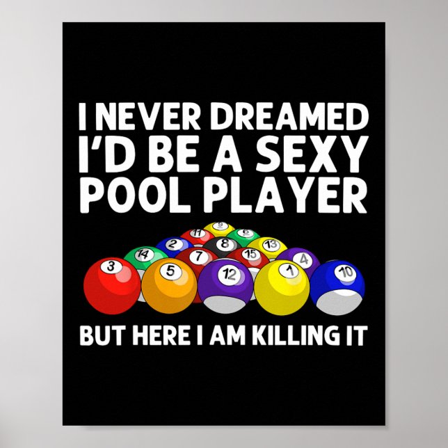 Affiche Meilleure Conception De Pool Pour Hommes Femmes Bi (Devant)