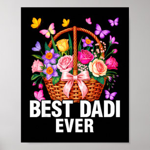 Affiche Meilleure Dadi Jamais Grand-mère Indienne Famille