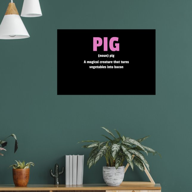 Affiche Meilleure définition de balise de porc (Salon 1)