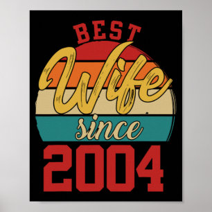 Affiche Meilleure femme depuis 2004 Epic Couple 20e Mariag