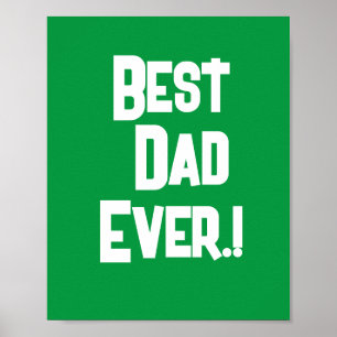 Affiche Meilleure Fête des pères papa jamais