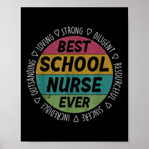 Affiche Meilleure infirmière de l'école toujours apprécier