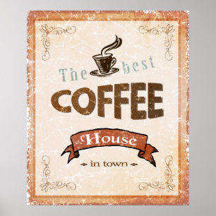 Affiche Meilleure maison de café en ville