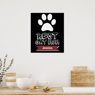 Affiche meilleure maman chatte, maman maman maman personna