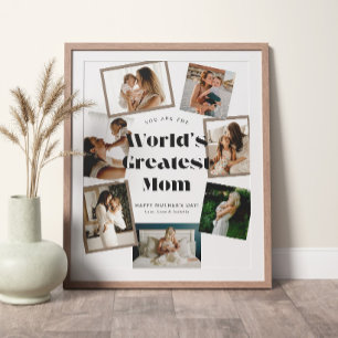 Affiche Meilleure Maman du Monde 7 Collage Photo