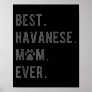 Affiche Meilleure maman Havanese - Cadeau drôle pour amate