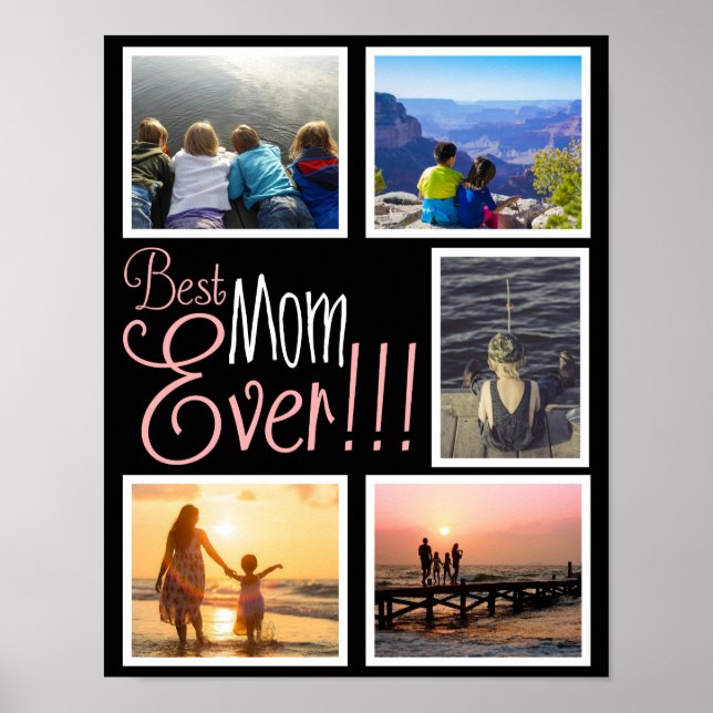 Affiche Meilleure maman Jamais la fête des mères Photo (Devant)