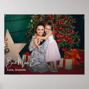 Affiche Meilleure maman jamais simple photo personnalisée