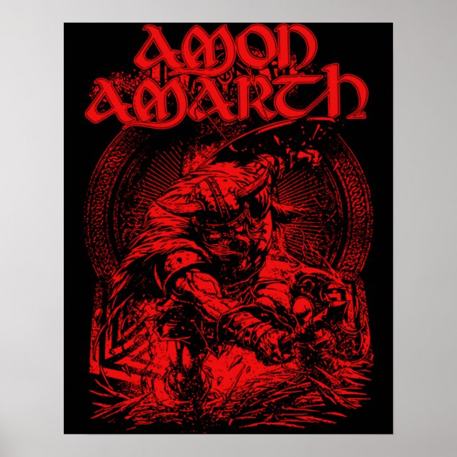 Affiche Meilleure Merch of Amon Amarth Band Music Fan Cade (Devant)