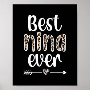 Affiche Meilleure Nina Ever Nina Grand-mère Appréciation