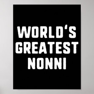 Affiche Meilleure nonni drôle de famille au monde Meilleur