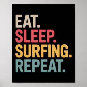 Affiche Meilleure œuvre d'art de surf pour hommes femmes s