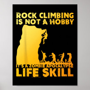 Affiche Meilleure œuvre d'art d'escalade pour hommes et fe