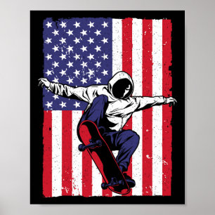 Affiche Meilleure œuvre d'art pour skateboardeur pour homm
