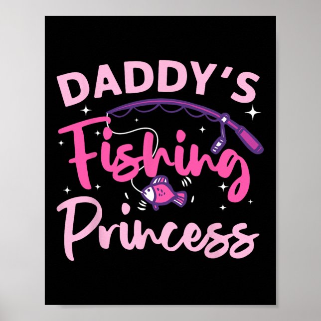 Affiche Meilleure pêche pour femmes filles enfants Byss Fi (Devant)