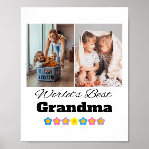 Affiche Meilleure photo grand-mère personnalisée - Personn