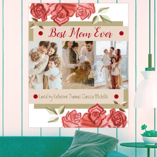 Affiche Meilleure photo Meilleure maman Ever Mères Jour Ph