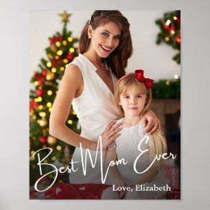 Affiche Meilleure photo personnalisée jamais vue par maman