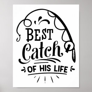 Affiche Meilleure prise de sa vie Couples assortis Pêche 