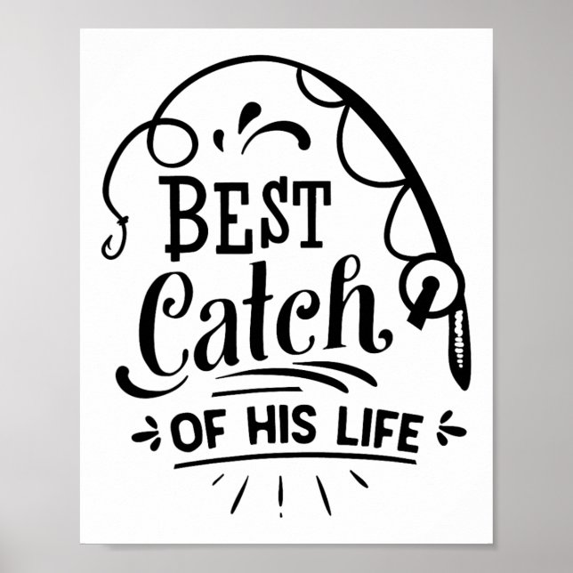 Affiche Meilleure prise de sa vie pour couples de pêche as (Devant)