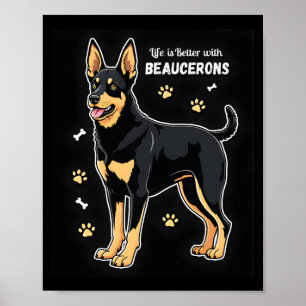 Affiche Meilleure vie avec Beauceron débardeur
