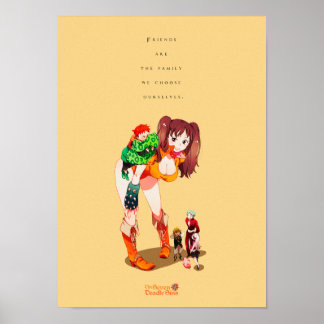 Affiche Meilleures citations sur la famille et les amis