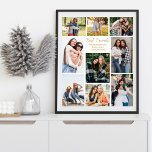 Affiche Meilleurs amis Photo Collage Cute Personnalisé<br><div class="desc">Chic collage photo personnalisable affiche de vos meilleurs amis au lycée ou à l'université. Ajoutez 9 de vos photos d'amis préférées et commandez ces cartes personnalisées pour vos besties comme cadeau d'anniversaire d'amitié. Rien ne dit à jamais à des amis comme une photo personnalisée mignonne imprimé pour votre dortoir ou...</div>