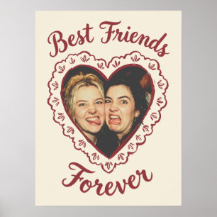 Affiche Meilleurs amis pour toujours Lace Heart modèle de