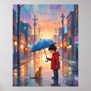 Affiche Meilleurs amis sous la pluie