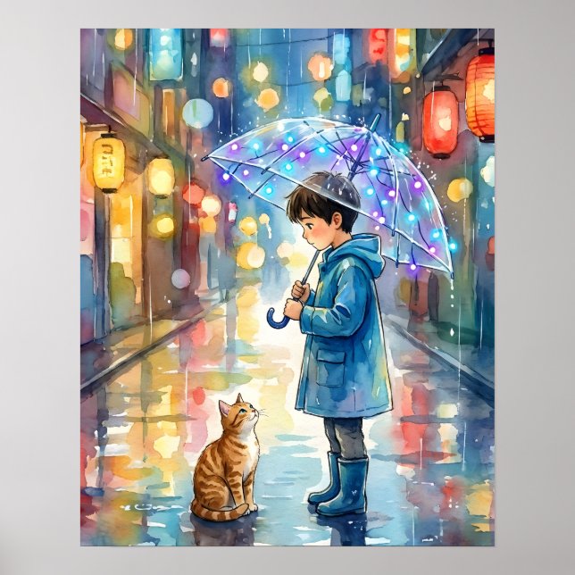 Affiche Meilleurs amis sous la pluie (Devant)