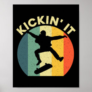 Affiche Meilleurs Cadeaux de Patineur Art de Skateboardeur