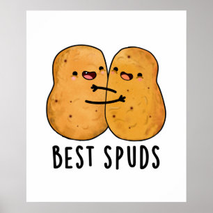 Affiche Meilleurs Puds Amusant Best Buddies Pomme de terre
