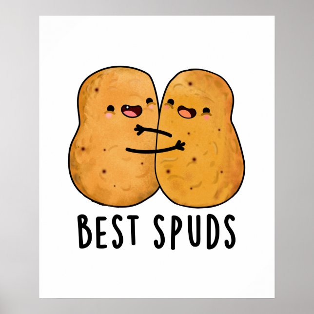 Affiche Meilleurs Puds Amusant Best Buddies Pomme de terre (Devant)