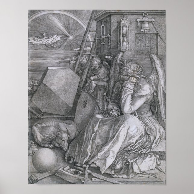 Affiche Melancholia, Albrecht Durer (Devant)