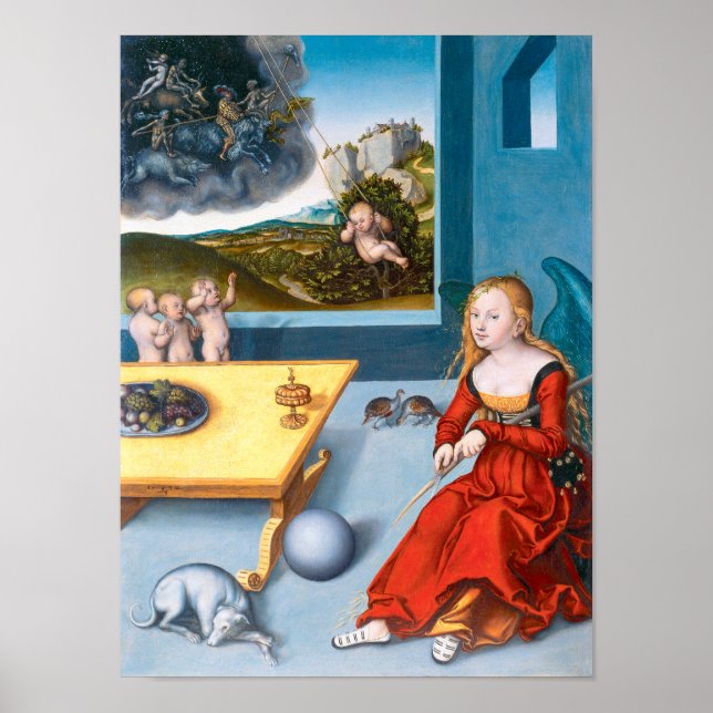Affiche Melancholie | Lucas Cranach l'aîné | (Devant)