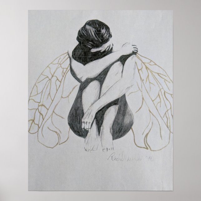 Affiche Mélancolie, Tristesse, Dépression, Fée, Art de la  (Devant)